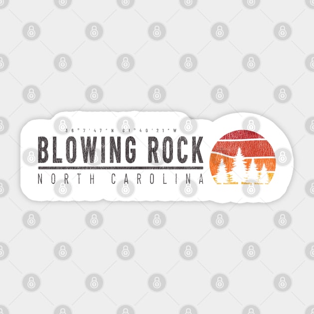 Visiting NC Mountain Cities Blowing Rock, NC Camping Sticker by Contentarama